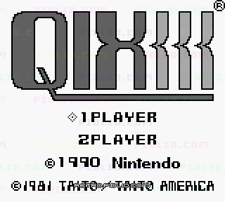 クイックス（QIX）のタイトル画面／ゲームのキャプチャ画像1 ─ pidlio.com