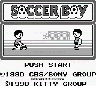 サッカーボーイのタイトル画面/ゲームのキャプチャ画像1 ─ pidlio.com