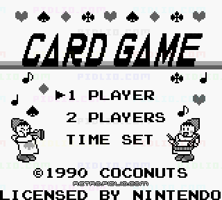 カード・ゲームのタイトル画面／ゲームのキャプチャ画像1 ─ pidlio.com