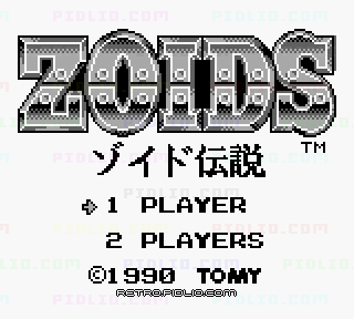 ZOIDS ゾイド伝説のタイトル画面／ゲームのキャプチャ画像1 ─ pidlio.com