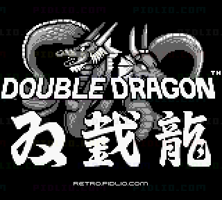 ダブルドラゴンのタイトル画面/ゲームのキャプチャ画像1 ─ pidlio.com