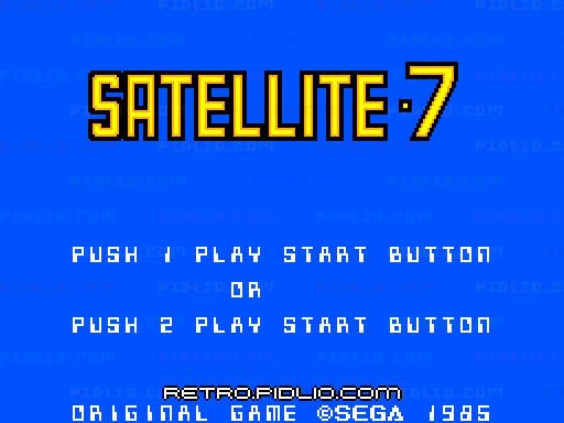 サテライト7のタイトル画面/ゲームのキャプチャ画像1 ─ pidlio.com
