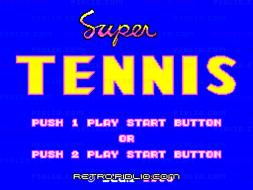 グレートテニスのタイトル画面/ゲームのキャプチャ画像1 ─ pidlio.com
