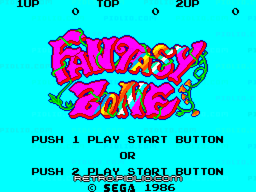 ファンタジーゾーンのタイトル画面/ゲームのキャプチャ画像1 ─ pidlio.com