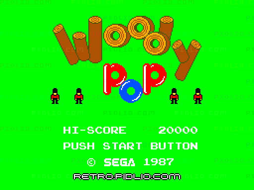 ウッディポップ 新人類のブロックくずしのタイトル画面/ゲームのキャプチャ画像1 ─ pidlio.com