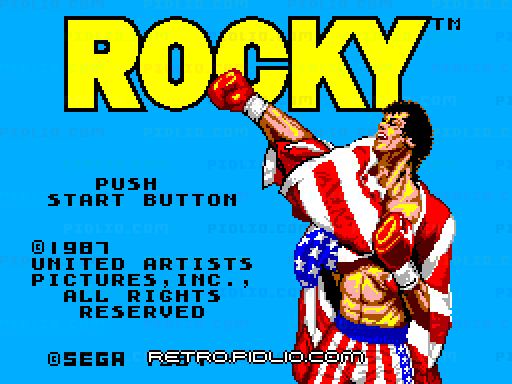 ロッキーのタイトル画面/ゲームのキャプチャ画像1 ─ pidlio.com
