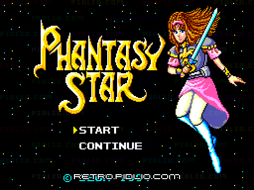 ファンタシースターのタイトル画面/ゲームのキャプチャ画像1 ─ pidlio.com