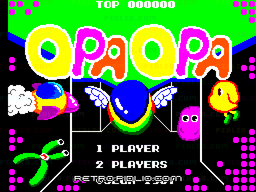 オパオパのタイトル画面/ゲームのキャプチャ画像1 ─ pidlio.com