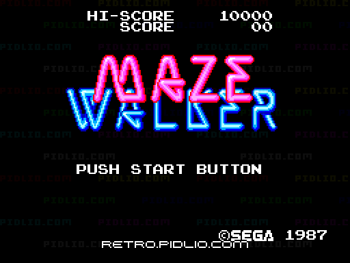 メイズウォーカーのタイトル画面/ゲームのキャプチャ画像1 ─ pidlio.com