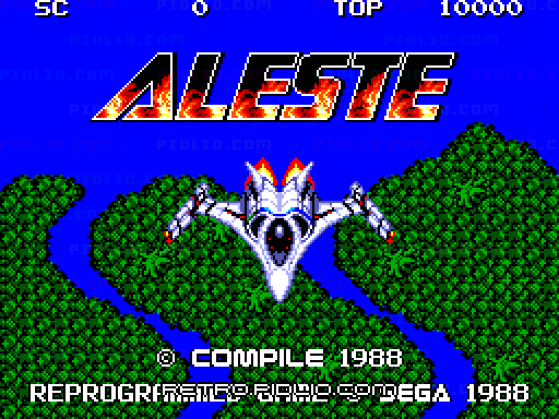 アレスタのタイトル画面/ゲームのキャプチャ画像1 ─ pidlio.com