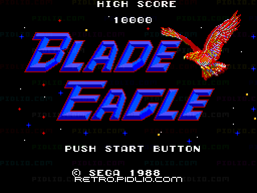 ブレードイーグルのタイトル画面/ゲームのキャプチャ画像1 ─ pidlio.com