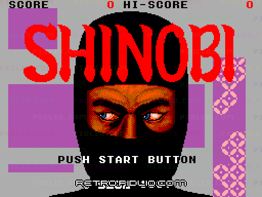 忍 -SHINOBI-のタイトル画面/ゲームのキャプチャ画像1 ─ pidlio.com