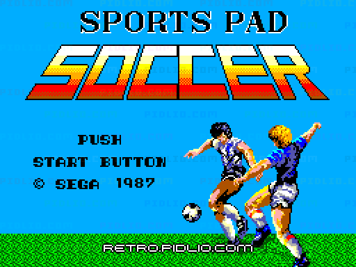 スポーツパッドサッカーのタイトル画面/ゲームのキャプチャ画像1 ─ pidlio.com