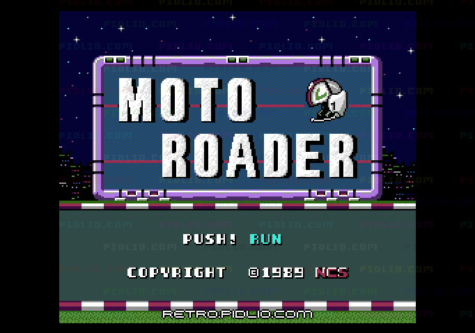 モトローダーのタイトル画面/ゲームのキャプチャ画像1 ─ pidlio.com