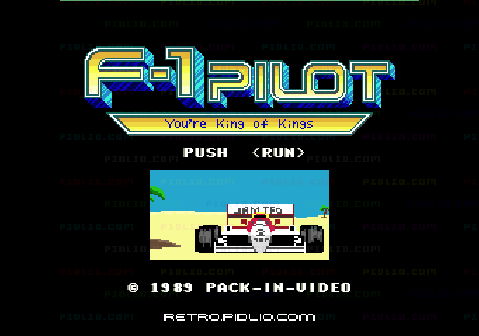 F-1 PILOTのタイトル画面/ゲームのキャプチャ画像1 ─ pidlio.com